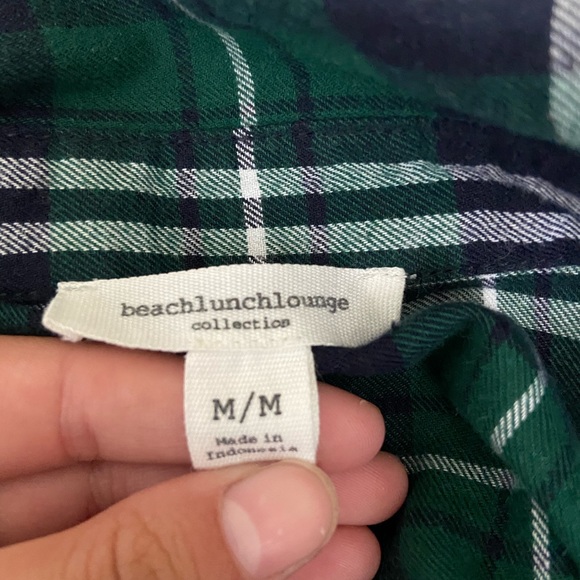 Red and Green Bell Sleeve Flannel - Picture 2 of 9